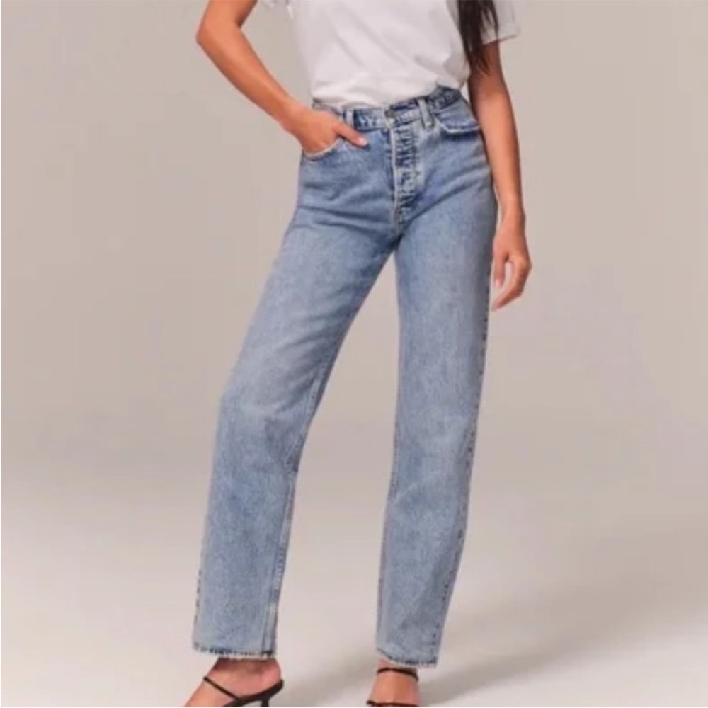 Abercrombie High Rise Dad Jeans